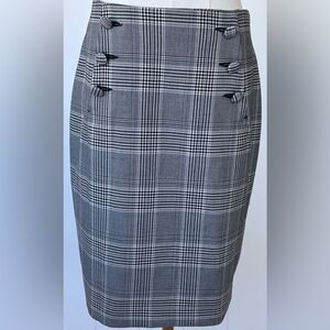 H&M Brand Women’s Houndstooth Pencil‎ Skirt Size 8